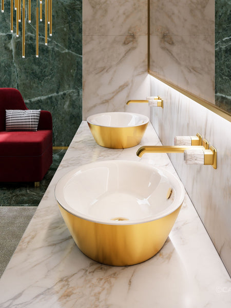 Gold & Silver Velis 60 Countertop Basin