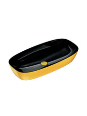 Gold & Silver Green Lux 80 Countertop Basin