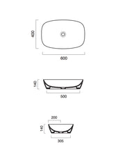 Green Lux Colori Satin Black Countertop Basin #60APGRLXNS