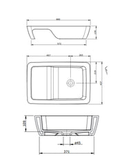 Hi-dden Countertop Basin #109930