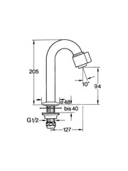 HansaNova Basin Cold Water Tap #0091 8101