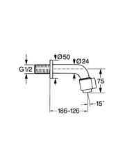 HansaNova Wall-Mounted Cold Water Tap #0096 8101