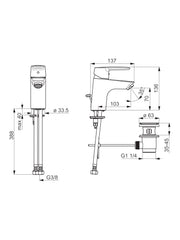 HansaPolo Single Lever Basin Mixer 5140 2293