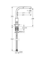 HansaRonda Sink Mixer w/ Swivel #5491 2273