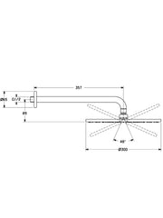 HansaViva Overhead Shower Rose Round Dia. 300mm #4426 0300