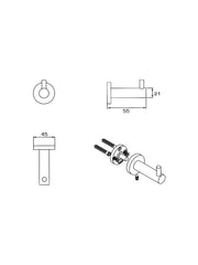 Klear Robe Hook #JM-031