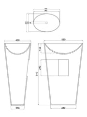 Mango Freestanding Basin #SWMBAS64