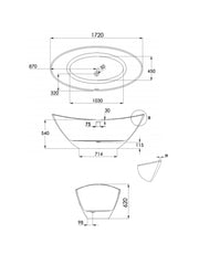 Rio Freestanding Bathtub #SBM066