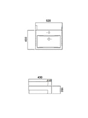 Liscia Semi‐Recessed Basin #FW‐B455R