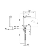 Mint Basin Mixer w/o pop-up waste #F004WF