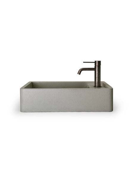 Shelf 01 Concrete Countertop Basin w/ Tap Hole & Overflow Kit