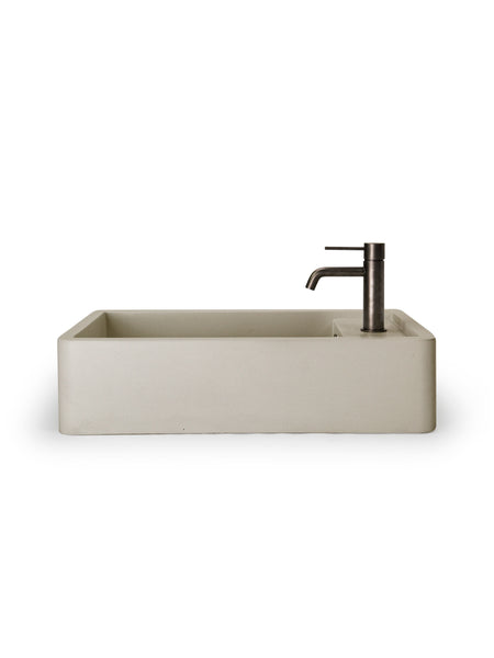 Shelf 02 Concrete Countertop Basin w/ Tap Hole & Overflow Kit