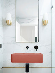 Shelf 02 Concrete Wall Hung Basin w/ Tap Hole & Overflow Kit (Avail. in 14 Colours)