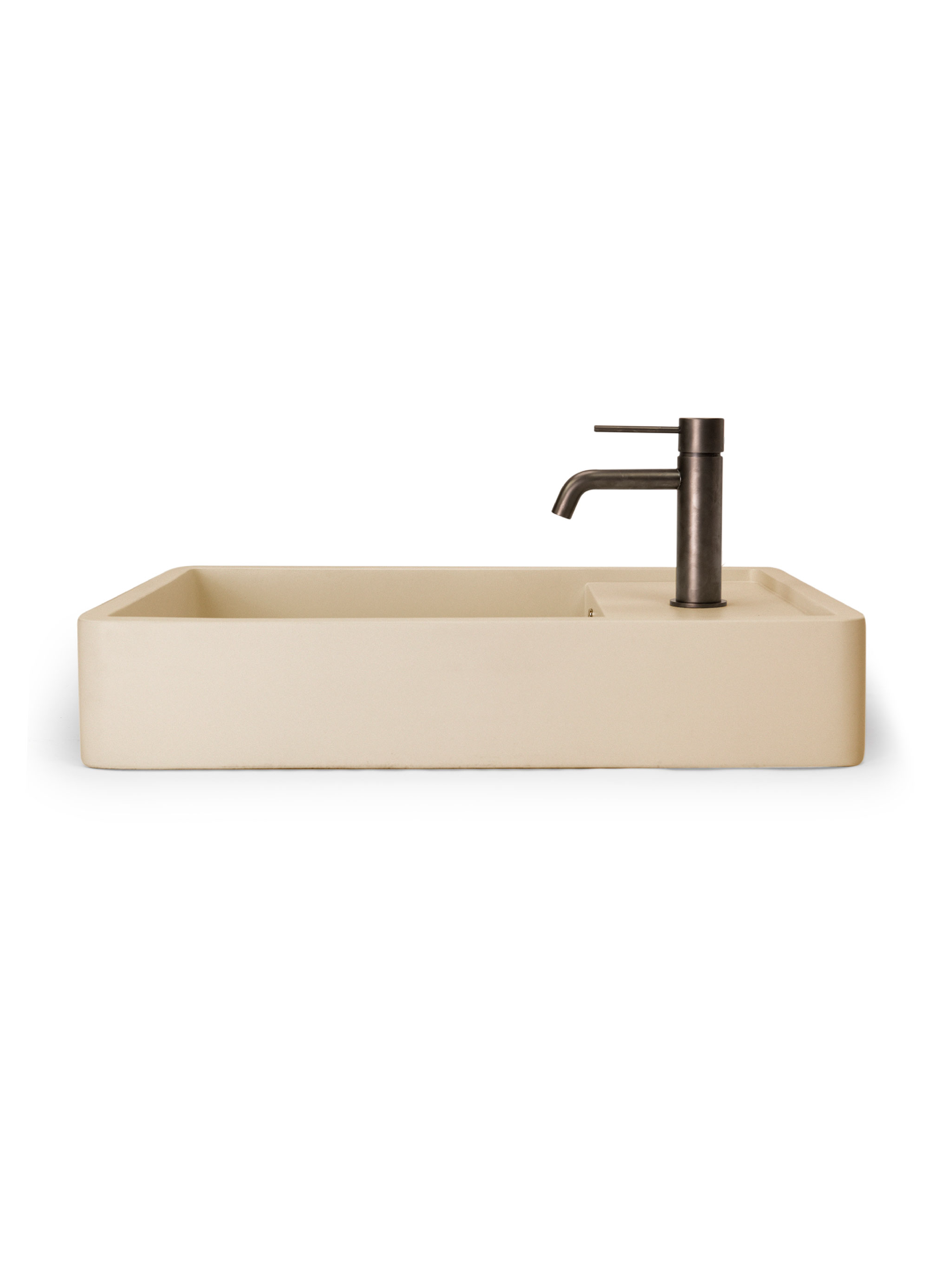 Shelf 03 Concrete Countertop basin w/ Tap Hole & Overflow Kit (Avail in 14 Colours)